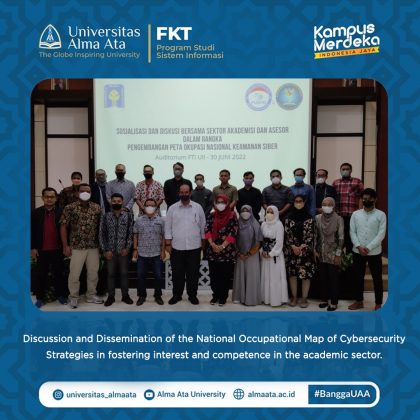 Alma Ata University Information Systems Lecturers Attends invitation for discussion and socialization of National Occupational Map of Cybersecurity