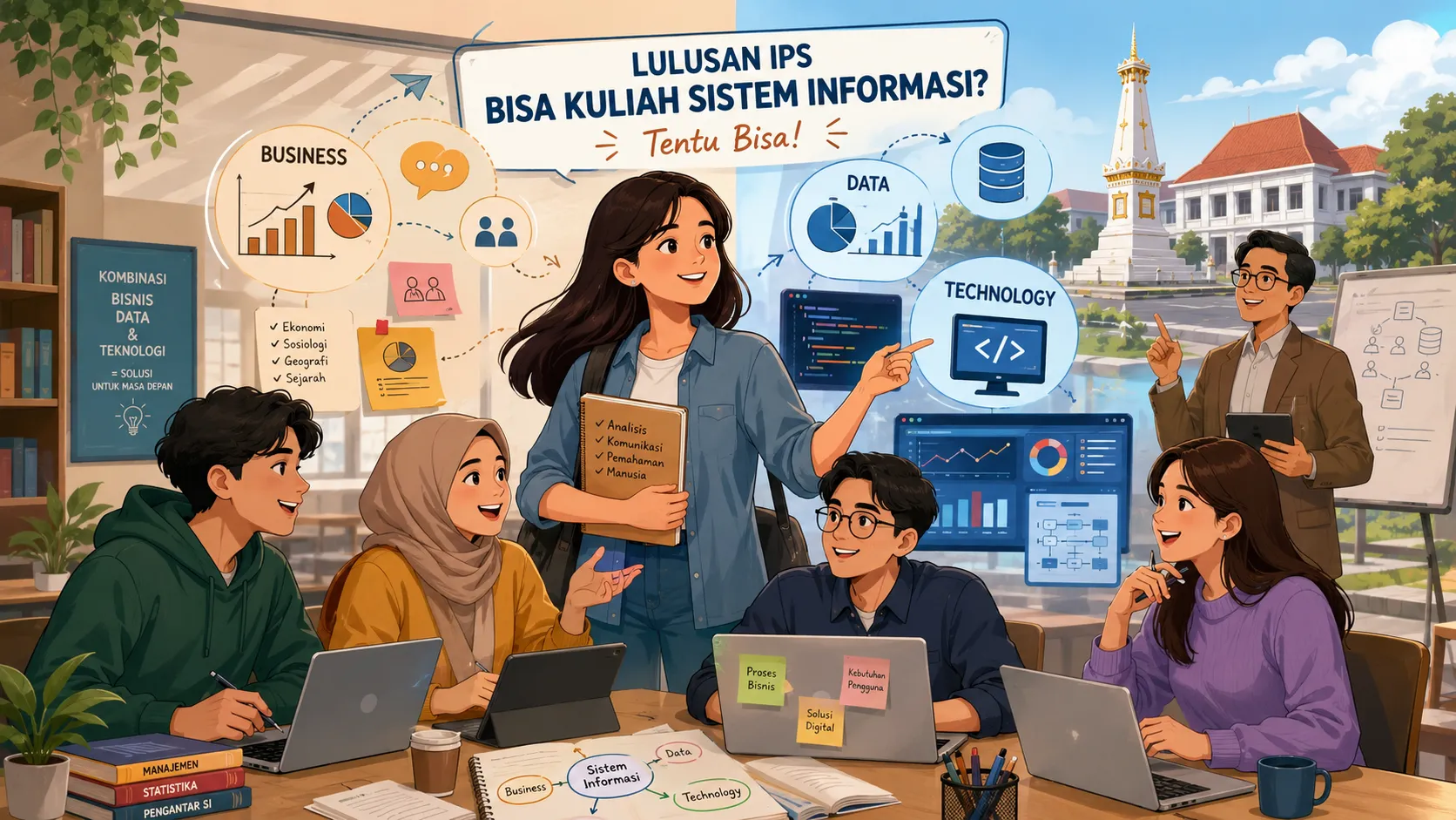 Apakah Lulusan IPS Bisa Kuliah Sistem Informasi? Ini Penjelasannya